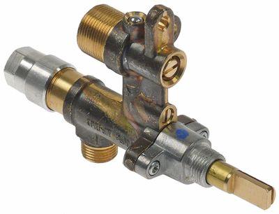 Gashane KBD ø 35mm Gasindgang M12x1 (rør-ø 8mm) Termoelementtilslutning M8x1 Akse ø 8x5mm
