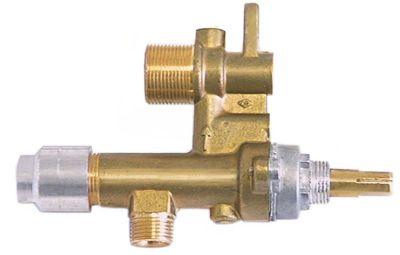 Gashane KBD ø 35mm Gasindgang M12x1 (rør-ø 8mm) Termoelementtilslutning M8x1 Akse ø 8x6mm