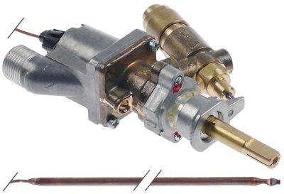 Gastermostat Gasindgang M13x1 IG (rør-ø 8mm) KBD ø 5mm Termoelementtilslutning M8x1