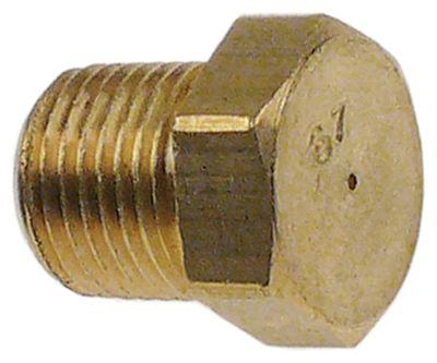Gasdyse Gevind 1/8