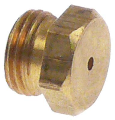 Gasdyse F-gas Boring ø 1,4mm Messing