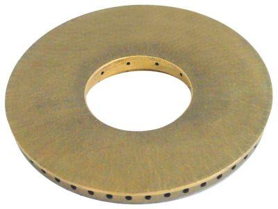 Brænderdæksel ø 114mm H 14mm Ventilationsnoter 1,5 x 1,5 mm Boring ø 27mm E