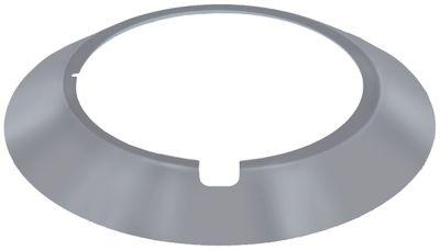 Afdækning Rustfrit stål ø 180mm Materialestyrke 2mm Hul ø 118mm til gaskomfur