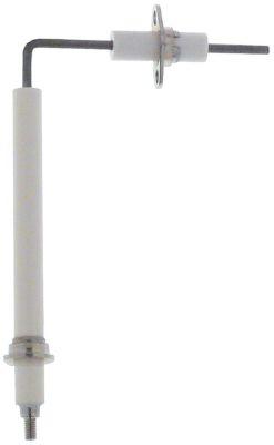 Tændelektrode L1 17mm L2 79mm Flange Tilslutning M4 D1 ø 9mm D2 ø 9mm FL 23mm FB 16mm