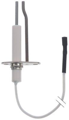 Tændelektrode L1 25mm Flange Tilslutning F2,8 Kabellængde 250mm D1 ø 94mm D2 ø 94mm FL 38mm