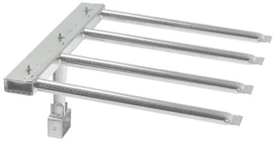 Stavbrænder med 4 rækker L 450mm B 455mm H 245mm Kipstegepande