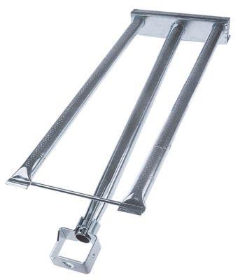 Stavbrænder med 2 rækker L 585mm B 220mm H 55mm Grillplade