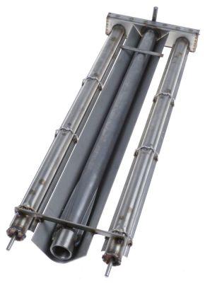 Stavbrænder med 2 rækker L 600mm B 200mm Lavastengrill