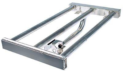 Stavbrænder med 3 rækker L 540mm B 290mm Grillplade