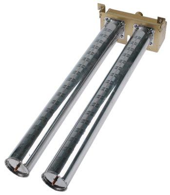 Stavbrænder med 2 rækker L 485mm ø 50mm Varmeluft til enhed RG10, MG10