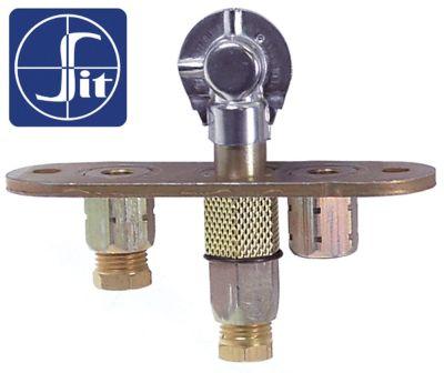 Tændbrænder Type Serie 160 med 2 flammer Dyse ø 41mm Gastilslutning 6mm SIT Dysetype Nr.41