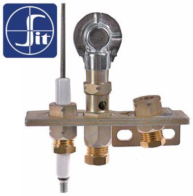 Tændbrænder Type Serie 160 med 2 flammer Dyse ø 3mm Kendingstal 30 F-gas Gastilslutning 4mm