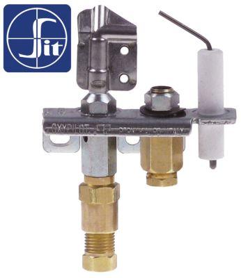 Tændbrænder Type Serie Oxipilot 9000 med 2 flammer Dyse ø 33mm Naturgas Gastilslutning 6mm