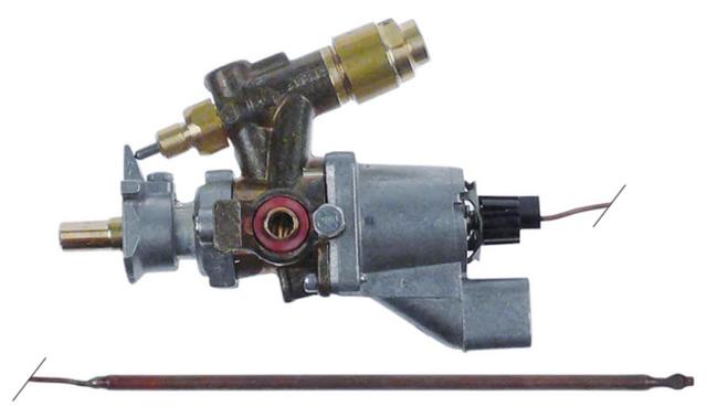 gas thermostat t.max. 300 °c gas input flange gas outlet 1/4