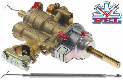 Gastermostat Type 25ST op til 280°C Gasindgang Rørflange ø21mm KBD ø 0mm