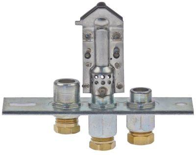 Tændbrænder med 3 flammer Kendingstal 27.2 Naturgas Gastilslutning 6mm POLIDORO Dysetype 27.2