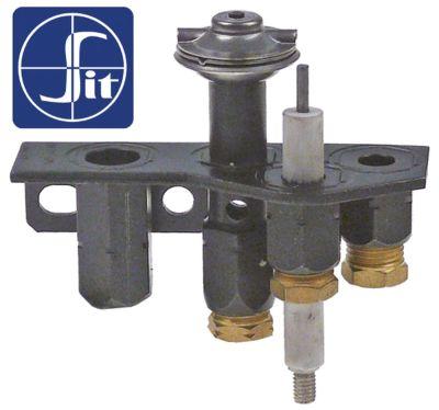 Tændbrænder Type Serie 190 med 3 flammer Dyse ø 0,30/0,45mm naturgas/F-gas