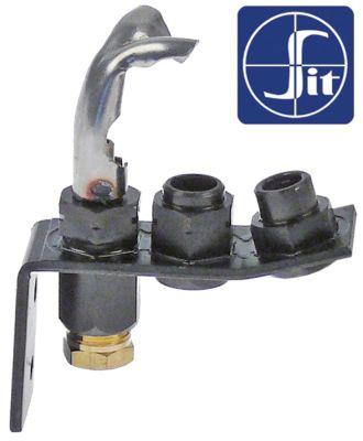 Tændbrænder Type Serie 145 med 2 flammer Dyse ø 0,60/0,40mm Naturgas Gastilslutning 4mm SIT