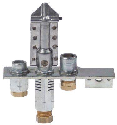 Tændbrænder med 3 flammer Kendingstal 29.2 Naturgas Gastilslutning 6mm POLIDORO