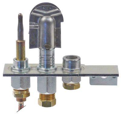 Tændbrænder med 3 flammer Kendingstal 29.2 Naturgas Gastilslutning 6mm med termoelement