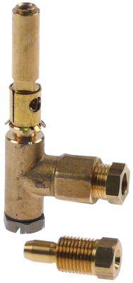 Tændbrænder 1 flamme Dyse ø 2mm Flammeretning oppe