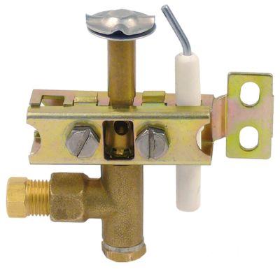 Tændbrænder med 3 flammer Dyse ø 2mm Gastilslutning 6mm