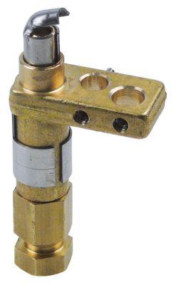 Tændbrænder 1 flamme Dyse ø 4mm Naturgas Gastilslutning 6mm