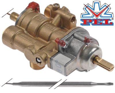 Gastermostat Type 25ST op til 190°C Gasindgang M16x1,5 (rør-ø 10mm) KBD ø 0mm