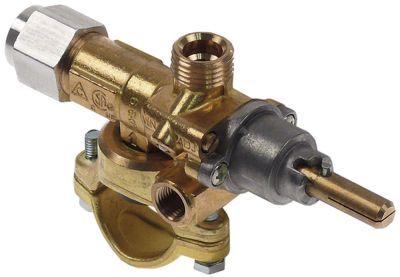 Gashane Type A60U Gasindgang Rørflange ø27mm Gasudgang M16x1,5 (rør-ø 10mm)