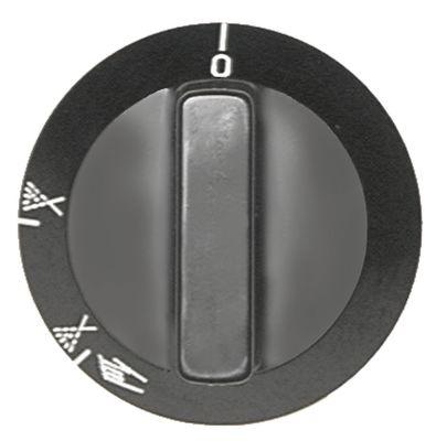 Knap Dampinjektion ø 55mm Akse ø 6x4,6mm Udglatning oppe