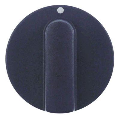 Knap Kontakt nulmærke ø 52mm Akse ø 6x4,6mm Udglatning oppe blå