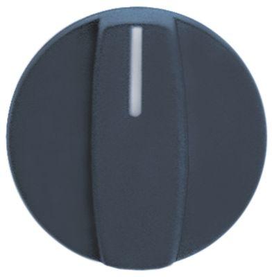 Knap Kontakt nulmærke ø 42mm Akse ø 6x4,6mm Udglatning oppe blå