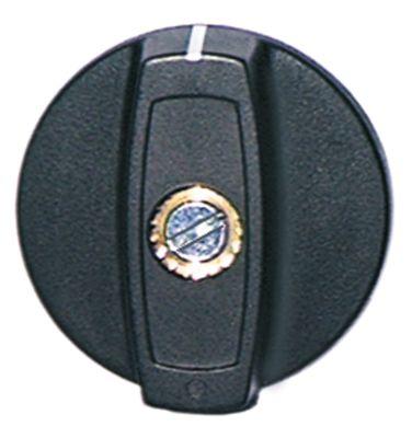 Knap Kontakt nulmærke ø 40mm Akse ø 6mm sort