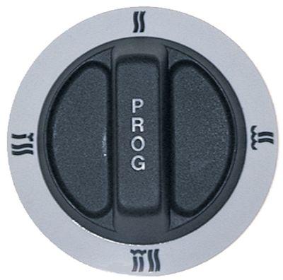 Knap Program ø 72mm Akse ø 6x4,6mm Udglatning nede