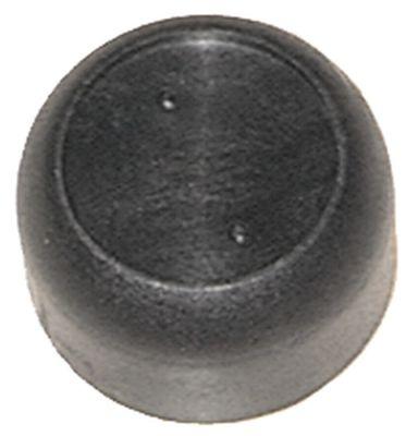 Knap  -  -°C ø 44mm Akse ø 8x5,5mm Udglatning universel sort