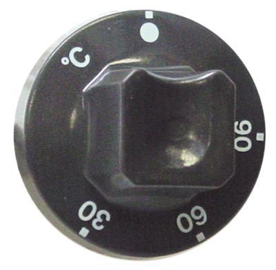 knob thermostat t.max. 90°Ctemperature range 30-90°C ø 55mm shaft ø 6x4.6mm