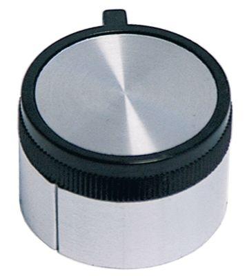 Knap Kontakt 0-1  -°C ø 42mm Akse ø 6x4,6mm Udglatning oppe passer til MERCURY sølv