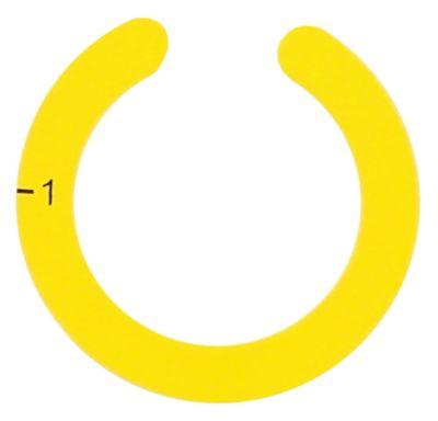 Knapsymbol Kontakt 0-1 gul