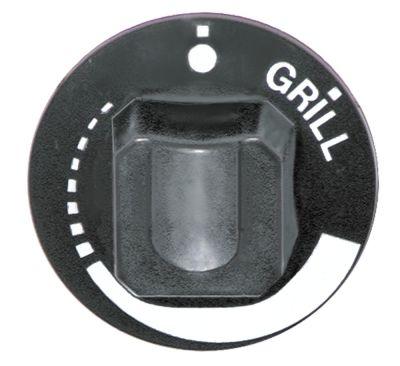 Knap Trinløs/grill ø 55mm Akse ø 6x4,6mm Udglatning nede