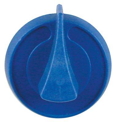 knob without symbol ø 55mm shaft ø 6x4.6mmshaft flat upper blue