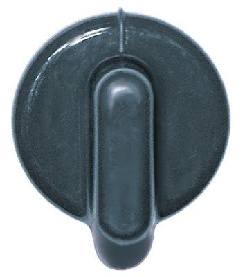 Knap Kontakt nulmærke ø 50mm Akse ø 6x4,6mm Udglatning nede sort