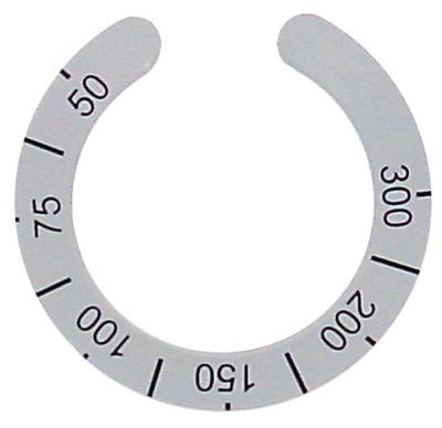 Knapsymbol Termostat T.maks. 300°C 50-300°C