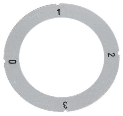 Knapsymbol Kontakt 4-takt sølv