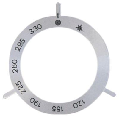 Knapsymbol Gastermostat T.maks. 330°C 120-330°C