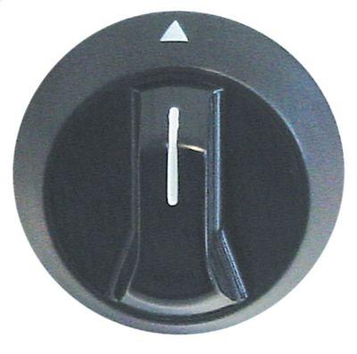 knob switch zero mark ø 52mm shaft ø 6x4.6mmshaft flat upper black
