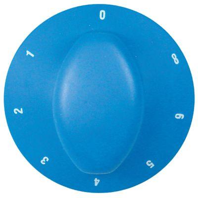 Knap Energiregulering 1-6 MAKS. ø 70mm Akse ø 6x4,6mm Udglatning højre blå