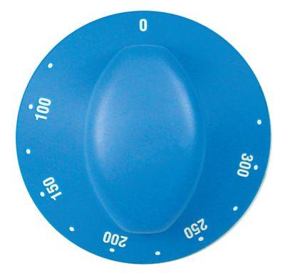 Knap Termostat T.maks. 300°C ø 70mm Akse ø 6x4,6mm Udglatning venstre blå Arbejdsområde 100-3