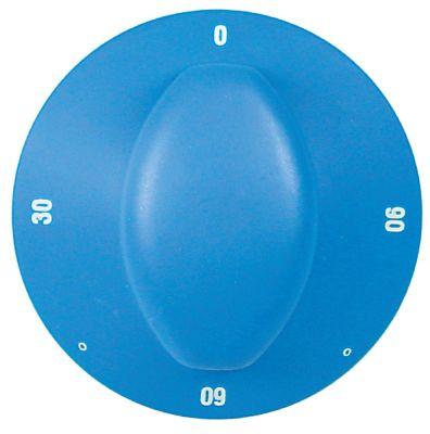 Knap Termostat T.maks. 90°C ø 70mm Akse ø 6x4,6mm Udglatning venstre blå Arbejdsområde 30-90