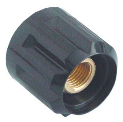 Knap ø 51mm Gevind Tr18x2 sort