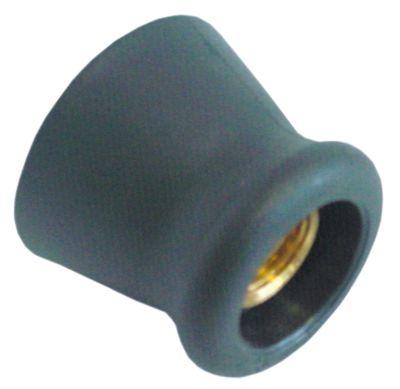 knob ø 50mm shaft ø lead: 1mm black